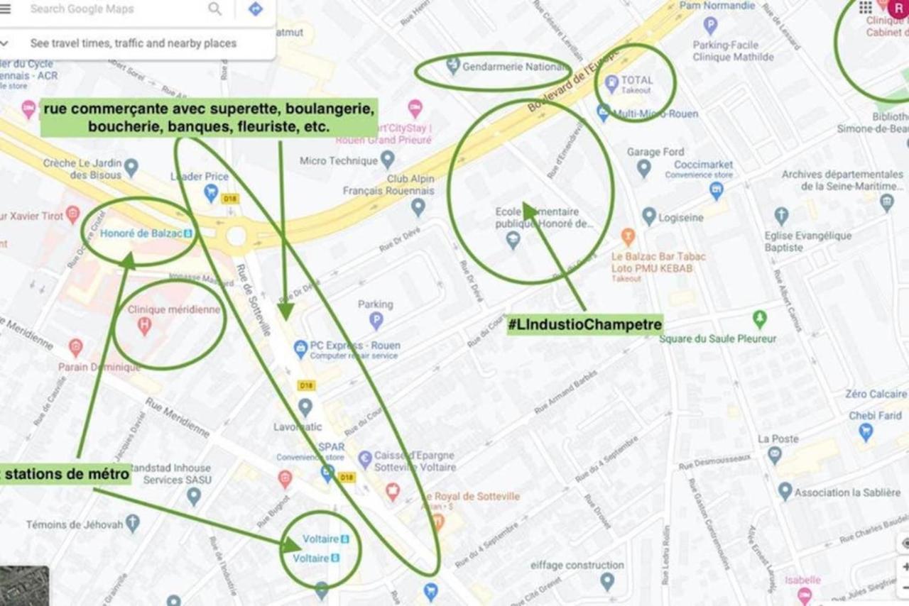 #Lindustriochampetre Free Parking, Bien Situe, Spacieux, Proche Clinique Rouen Bagian luar foto